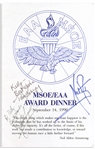 Neil Armstrong Signed Program for the Experimental Aircraft Association Award Dinner -- Also Signed by James Lovell